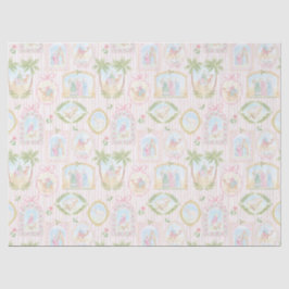 Papel De Seda Escenas de la Natividad Pastel con Rayas