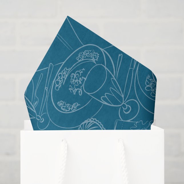 Papel De Seda Escenografía de Brunch (Bolsa de regalo)