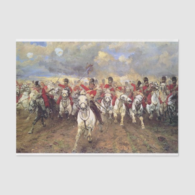 Papel De Seda Escocia Para Siempre (Oficiales De Caballería) (Mi (Anverso)