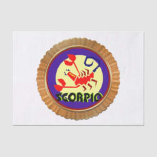 Papel De Seda Escorpio Personalizado Diseño de astrología zodiac