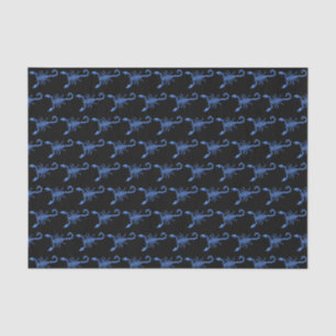 Papel De Seda Escorpión azul