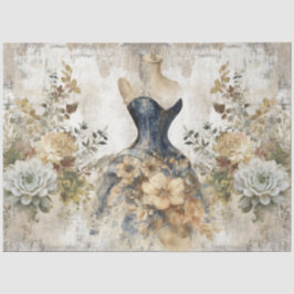 Papel De Seda Escrapbook floral de Ephemera con problemas