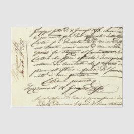 Papel De Seda Escritura a mano de vintage 