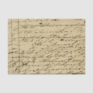 Papel De Seda Escritura de guión antiguo Caligrafía histórica