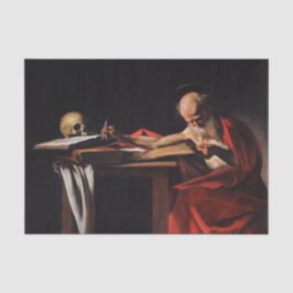 Papel De Seda Escritura de Saint Jerome (por Caravaggio)