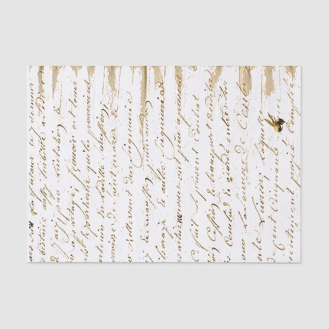 Papel De Seda Escritura francesa (Anverso)