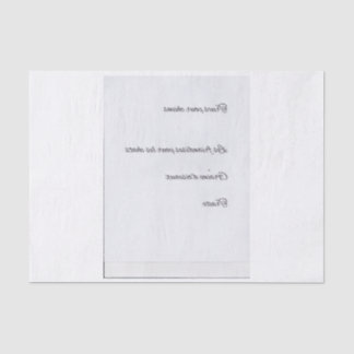 Papel De Seda Escritura francesa invertida para las invitaciones