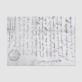 Papel De Seda Escritura manuscrita de guiones de época