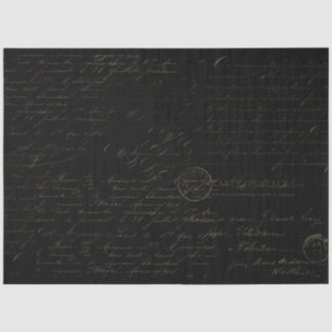 Papel De Seda Escritura manuscrita manuscrita de la descomposici