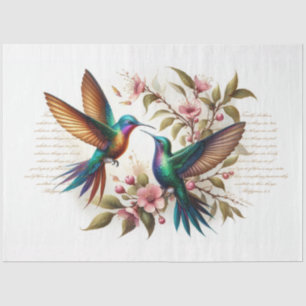 Papel De Seda Escritura Philippians 4:8 Hummingbirds Decoupage