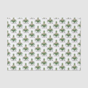 Papel De Seda Escudo de Armas Cima Piña Heraldica Preppy