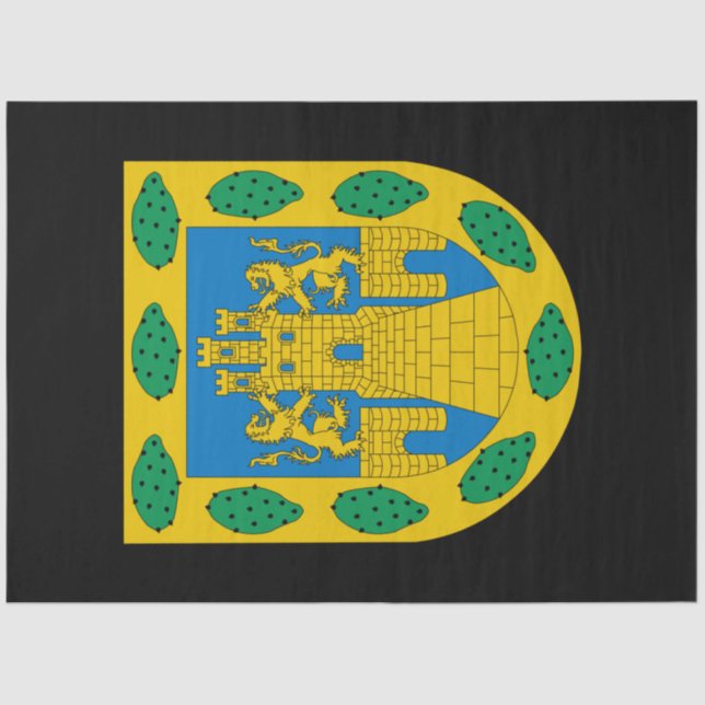 Papel De Seda Escudo de armas de la Ciudad de México (Anverso)