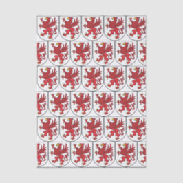 Papel De Seda Escudo de Armas de Pomerania Arte Majestuoso del G
