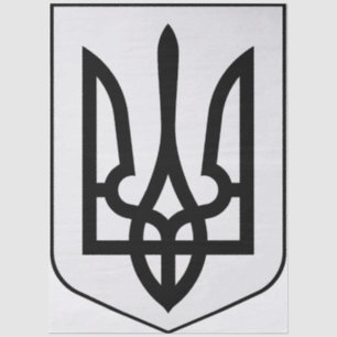 Papel De Seda Escudo de armas de Ucrania
