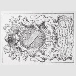 Papel De Seda Escudo de armas, leones