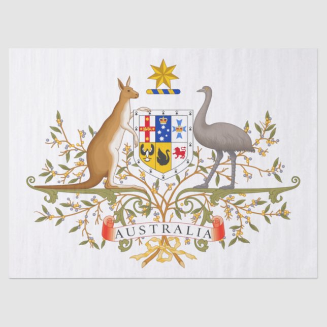 Papel De Seda Escudo de Australia (Anverso)