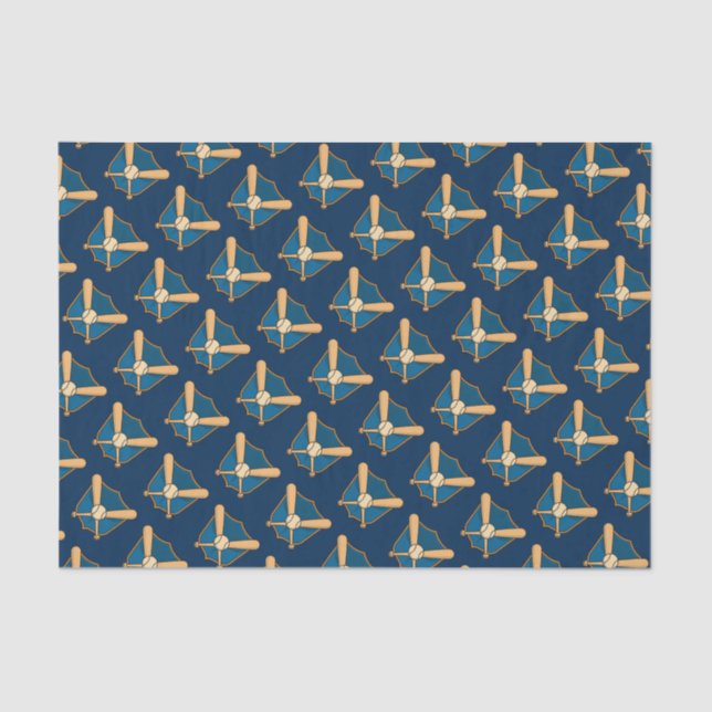 Papel De Seda Escudo de béisbol (Anverso)