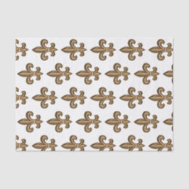 Papel De Seda Escudo del Golden Fleur de Lis