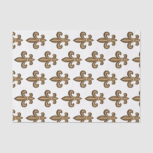 Papel De Seda Escudo del Golden Fleur de Lis