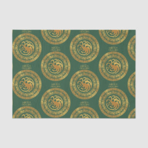 Papel De Seda Escudo Golden Targaryen