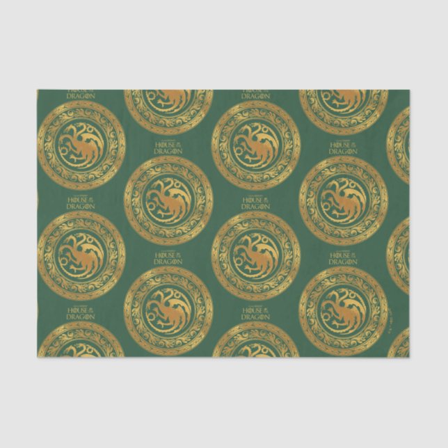 Papel De Seda Escudo Golden Targaryen (Anverso)