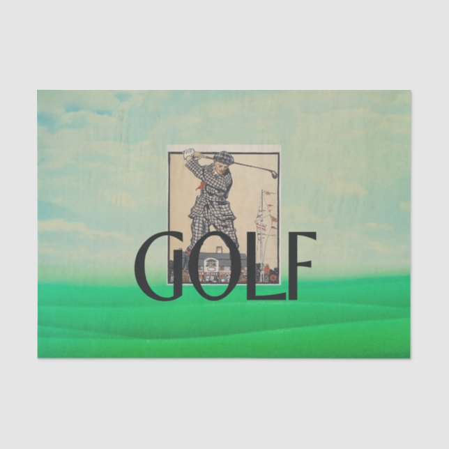 Papel De Seda Escuela secundaria de golf superior (Anverso)