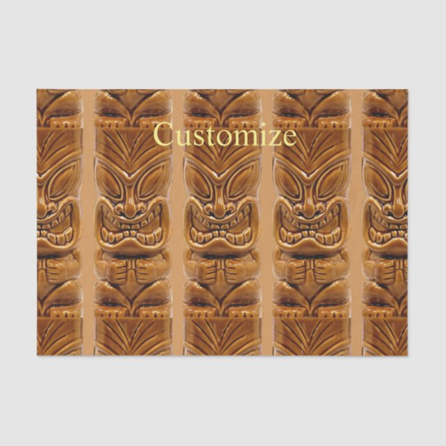 Papel De Seda Escultura de Tiki de oro Thunder_Cove  (Anverso)