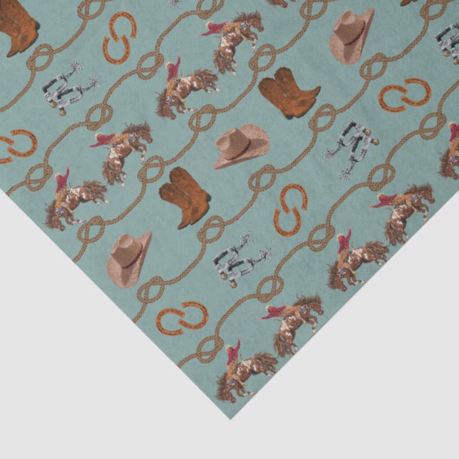 Papel De Seda Esenciales de Rodeo Vaquero (Detalle)