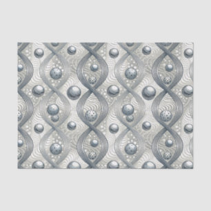 Papel De Seda Esferas de onda abstractas modernas Patrón futuris
