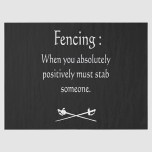 Papel De Seda Esgrima cuando debes apuñalar absolutamente positi