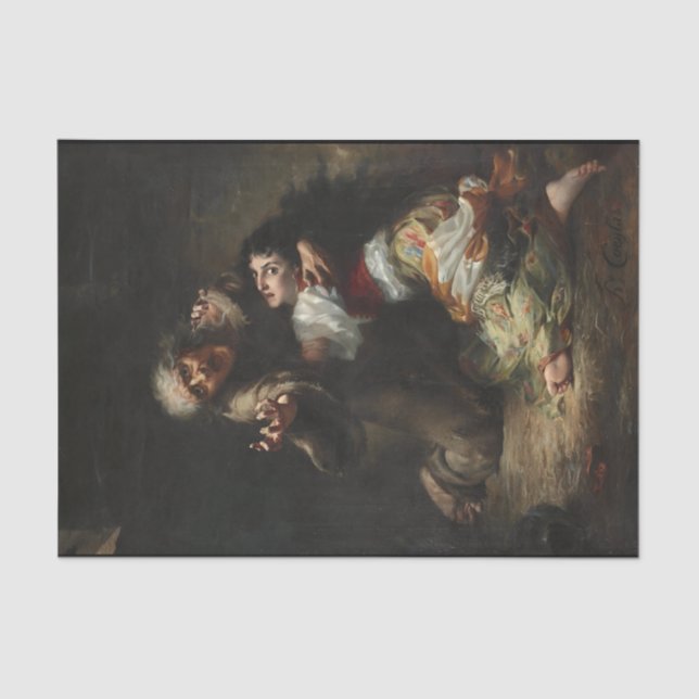 Papel De Seda Esmeralda Henri Coeylas Art (Anverso)