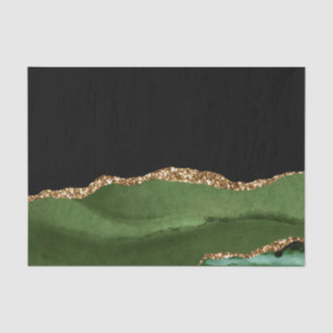 Papel De Seda Esmeralda verde mármol agitar piedra contemporánea