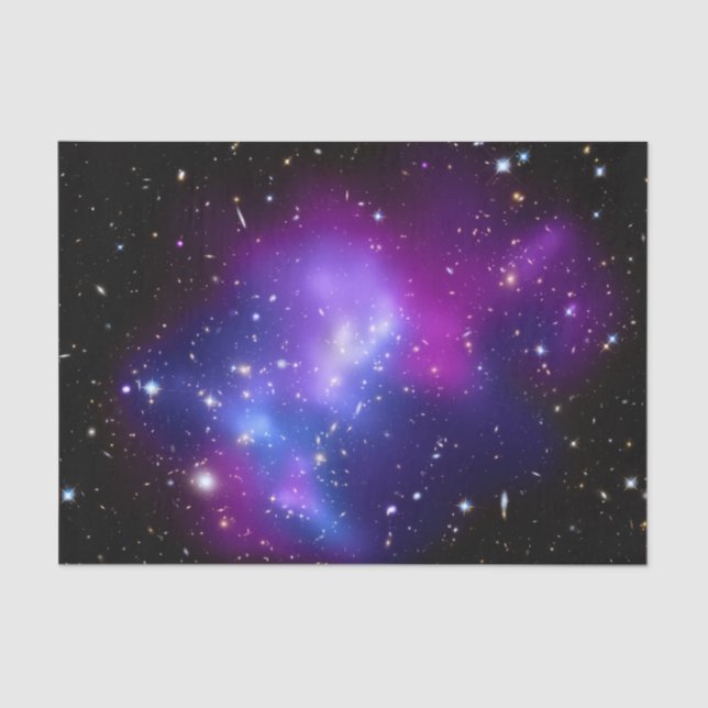 Papel De Seda Espacio Astronómico Universo Purple Galaxy NASA (Anverso)
