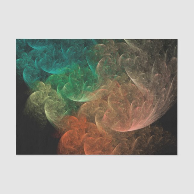 Papel De Seda Espacio de Arte Abstracto Pájaro (Anverso)