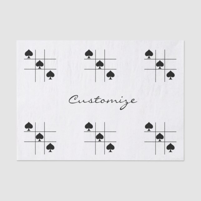 Papel De Seda Espadas negras Tic Tac Te Thunder_Cove (Anverso)