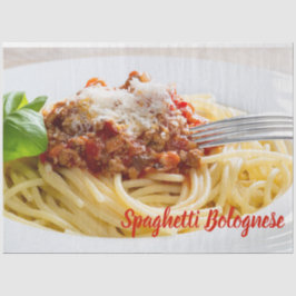 Papel De Seda Espagueti Pasta Boloñesa con Parmesano