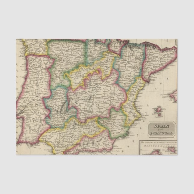 Papel De Seda España y Portugal 19 (Anverso)