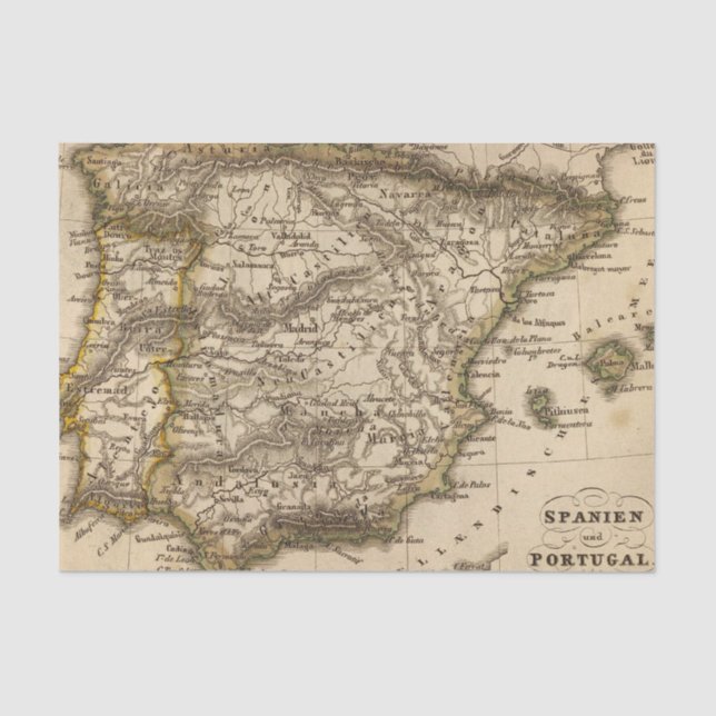 Papel De Seda España y Portugal 8 (Anverso)