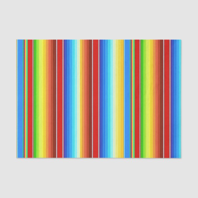 Papel De Seda Español tradicional combinado mexicano vibrante (Anverso)