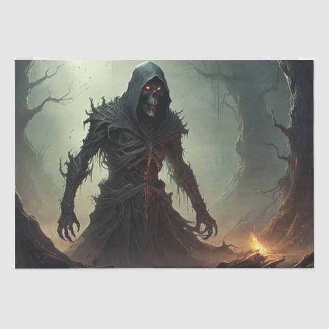 Papel De Seda Espantajo de Halloween (Anverso)