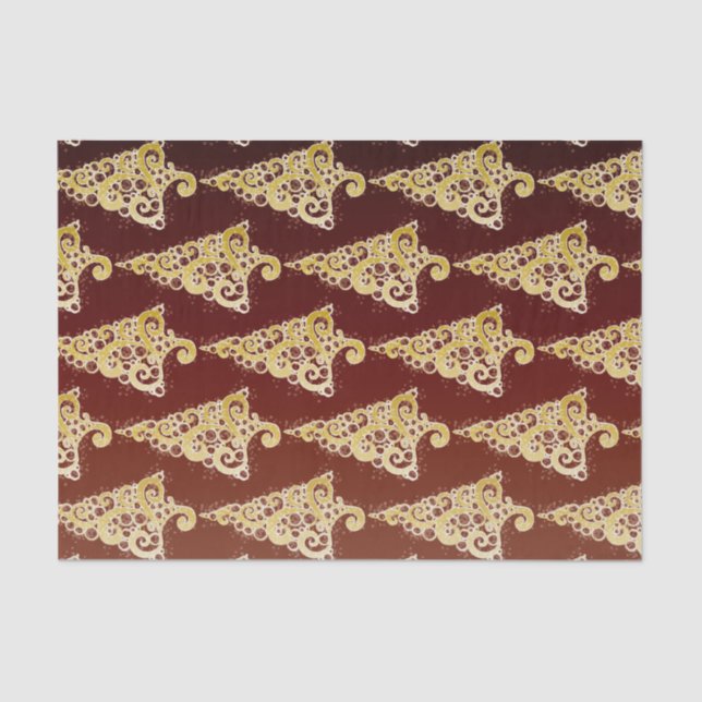 Papel De Seda Espantoso árbol de Navidad (Anverso)