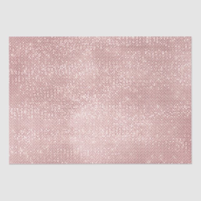 Papel De Seda Esparkle Rosa Gold Glam (Anverso)
