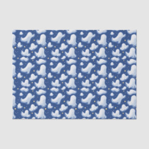 Papel De Seda Espectacular diversión fantasma Blue Sky Halloween