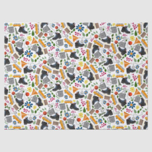 Papel De Seda Espectacular patrón de senderismo Arte popular a