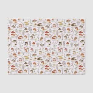 Papel De Seda Espectáculo caprichoso de los hongos de Woodland