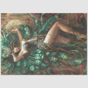 Papel De Seda Espectadora de pavo real