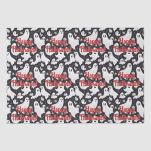 Papel De Seda Espeluznante Fantasma Halloween Blanco Negro