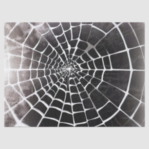 Papel De Seda Espeluznante Patrón Spiderweb de cumpleaños regalo