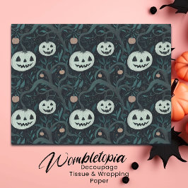 Papel De Seda Espeluznantes linternas Jack-O' de Halloween en el