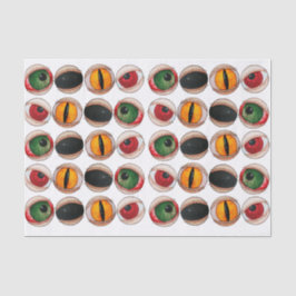 Papel De Seda Espeluznantes ojos góticos zombies negros Hallowee